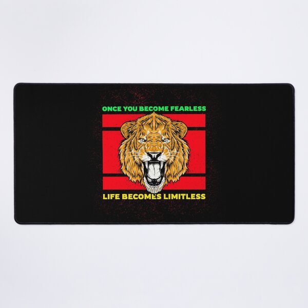 Item preview, ONCE YOU BECOME FEARLESS, LIFE BECOMES LIMITLESS "TIGER" T-SHIRT designed and sold by SuccessfulVibes.
