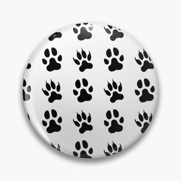 Item preview, Black and White Animal Paw Pattern for Pet Lovers designed and sold by DesignsVault.
