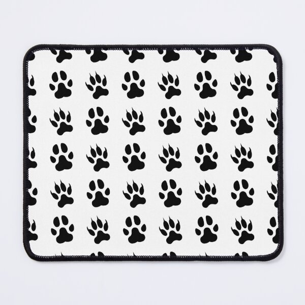Item preview, Black and White Animal Paw Pattern for Pet Lovers designed and sold by DesignsVault.