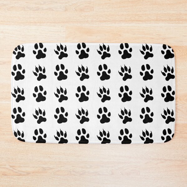 Item preview, Black and White Animal Paw Pattern for Pet Lovers designed and sold by DesignsVault.