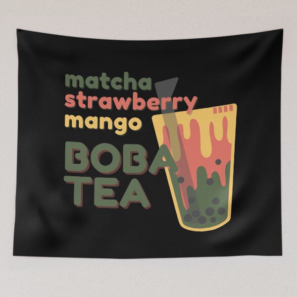 Item preview, Boba Tea - Matcha Strawberry Mango? As you wish! designed and sold by LudicrousFeed.