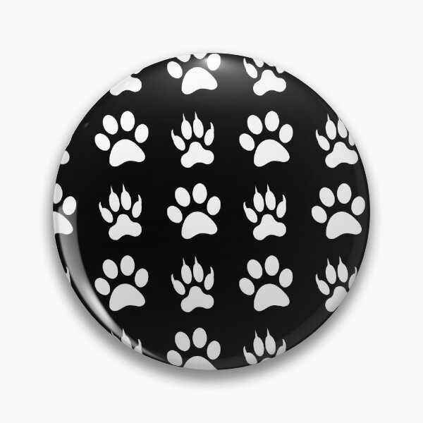 Item preview, Black and White Animal Paw Pattern for Pet Lovers designed and sold by DesignsVault.