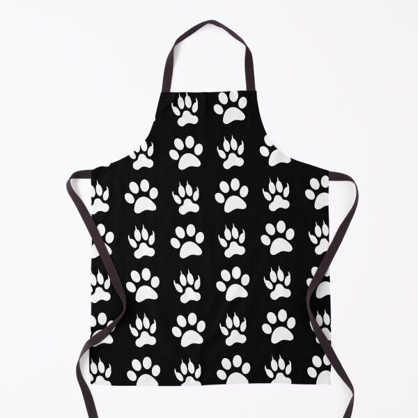 Item preview, Black and White Animal Paw Pattern for Pet Lovers designed and sold by DesignsVault.