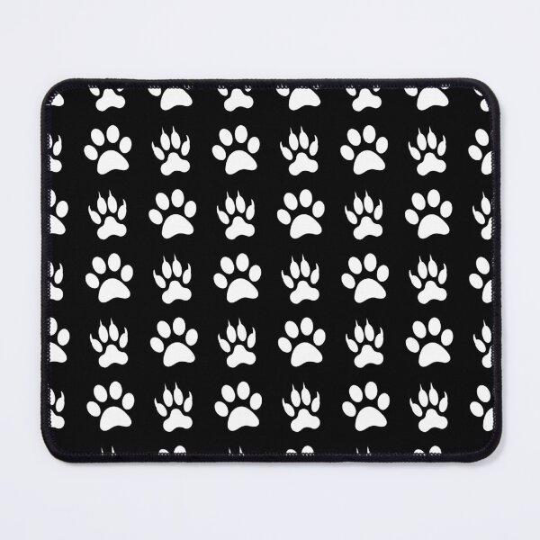 Item preview, Black and White Animal Paw Pattern for Pet Lovers designed and sold by DesignsVault.