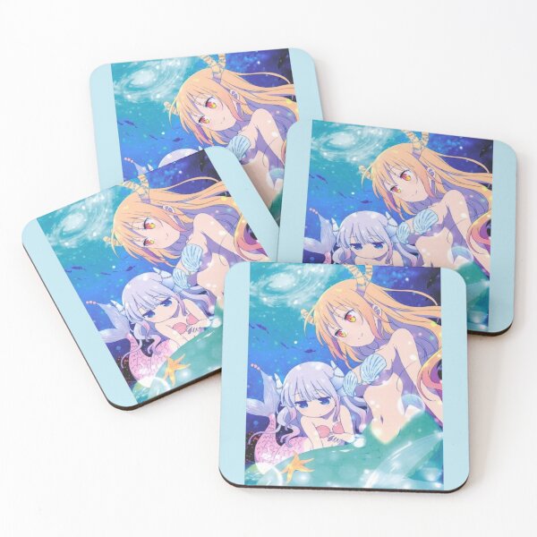 Item preview, Beautiful Tohru n Cute Kanna Mermaid Dargon Swimming under the Sea | Kobayashi san chi no maid dragon designed and sold by alnoivmee.
