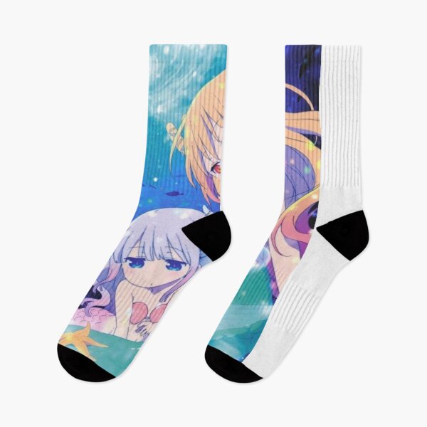 Item preview, Beautiful Tohru n Cute Kanna Mermaid Dargon Swimming under the Sea | Kobayashi san chi no maid dragon designed and sold by alnoivmee.