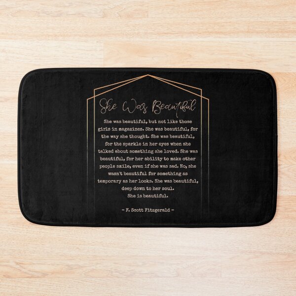Item preview, She was beautiful - F. Scott Fitzgerald Quote  designed and sold by shmodev.