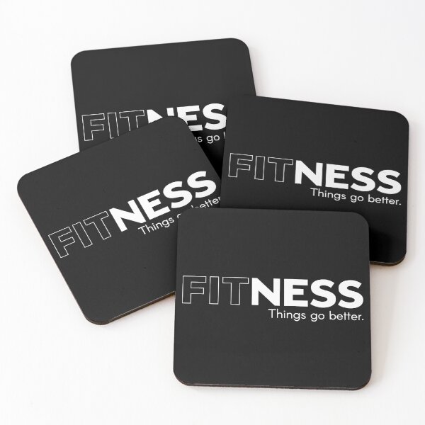 Item preview, Fitness Things go better - Fitness quotes motivational designed and sold by cruzzcreation.