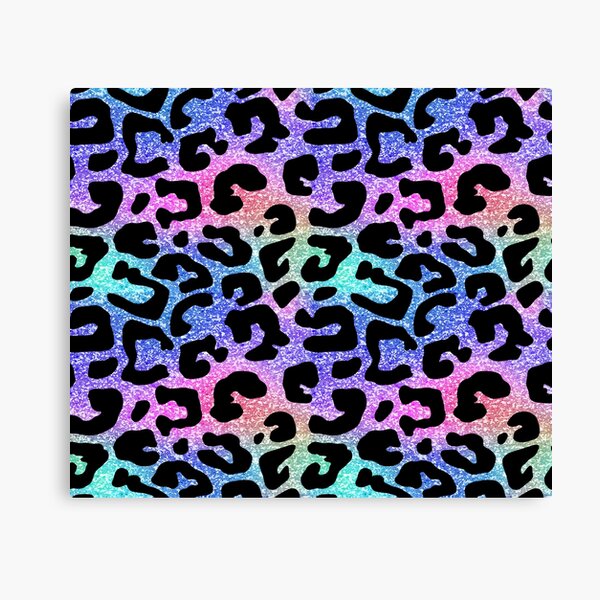 Leopard Glitter Canvas Prints for Sale