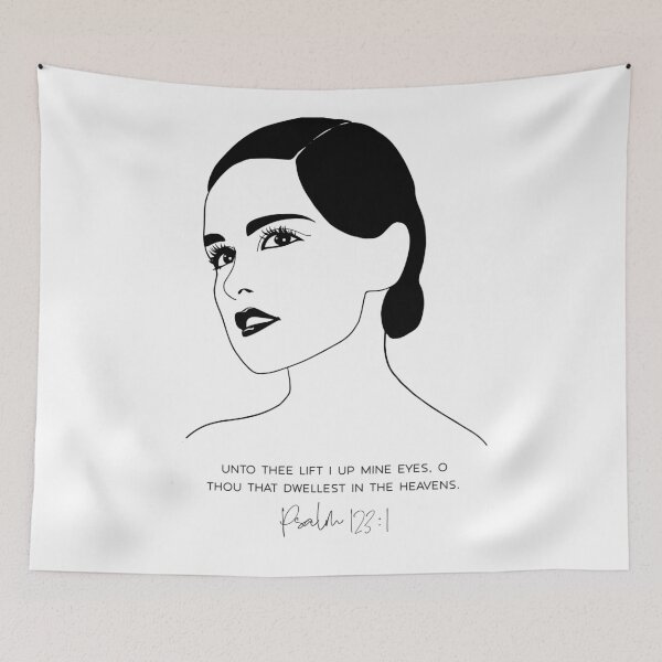 Item preview, Psalm Quote, Bible Verse, Scripture, Psalm 123, Beautiful Women designed and sold by Dzhenka-Balimez.