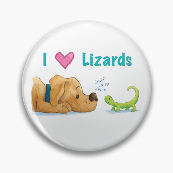 Item preview, Puppy Dog - I Love Heart Lizards - Dog Chasing Lizard designed and sold by gtgbrown.