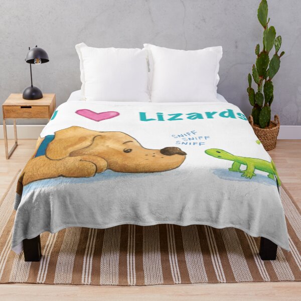 Item preview, Puppy Dog - I Love Heart Lizards - Dog Chasing Lizard designed and sold by gtgbrown.