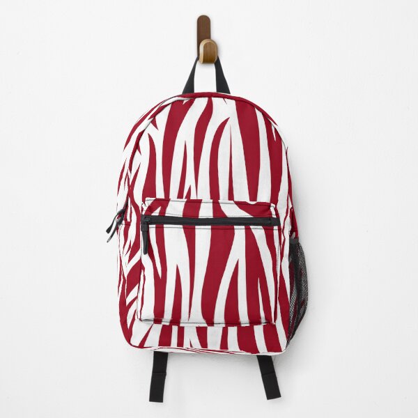 Item preview, Red And White Safari Street Jungle Zebra Animal Print 2022 designed and sold by DesignLust.
