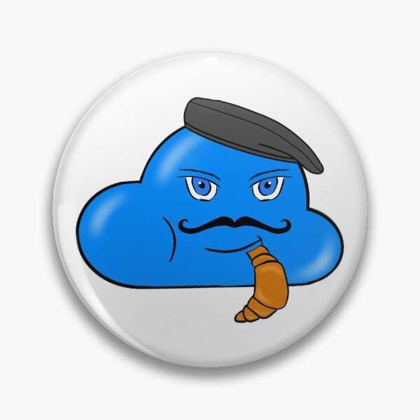 Item preview, Cloud eating a croissant designed and sold by CodingCaroline.