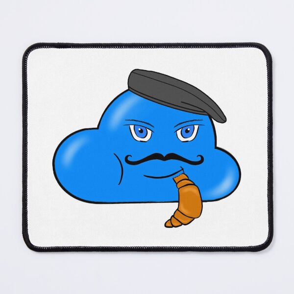 Item preview, Cloud eating a croissant designed and sold by CodingCaroline.