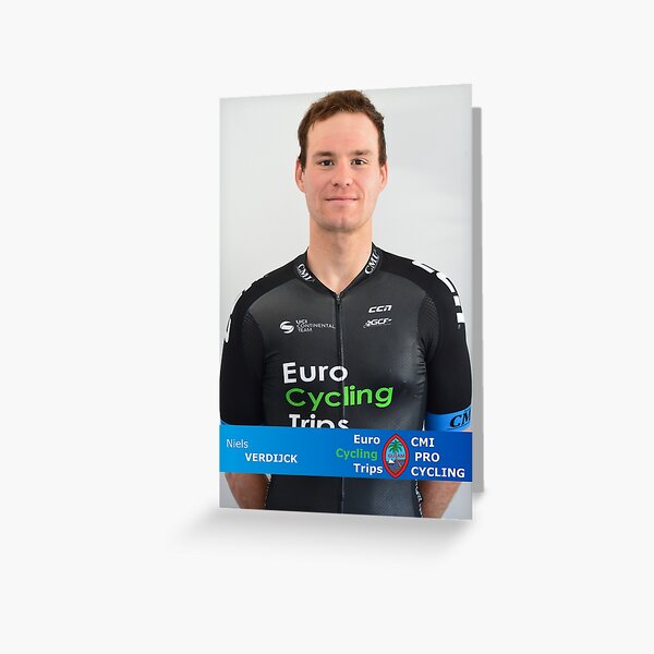 Niels VERDIJCK - EuroCyclingTrips Pro Cycling Rider Card Greeting Card