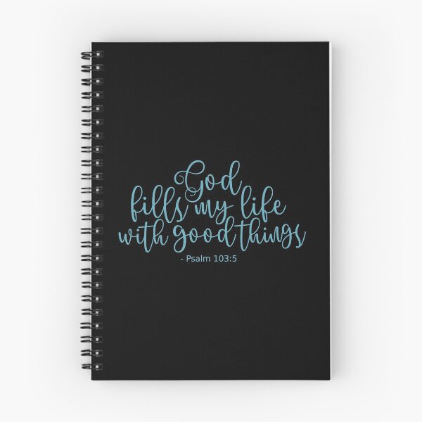 Item preview, Psalm 103 5 He Fills My Life With Good Things - Blue designed and sold by amazingjoy.