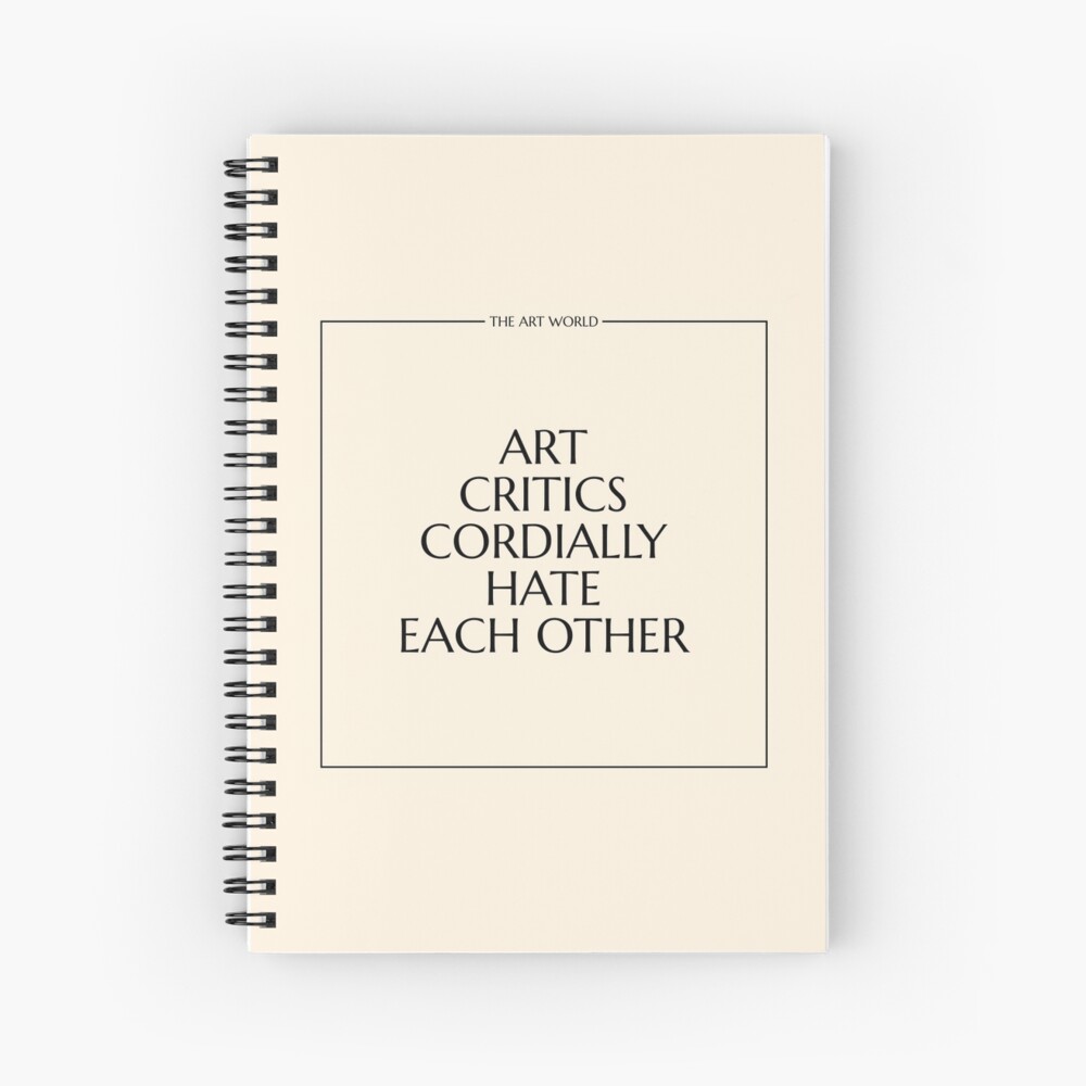 The Art World: Critics Spiral Notebook