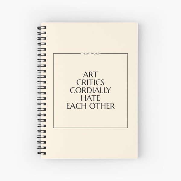 The Art World: Critics Spiral Notebook