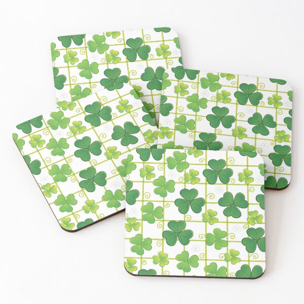 Item preview, Clovers Grid designed and sold by JoyColorLove.