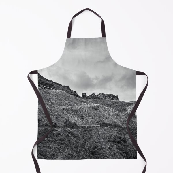 Item preview, Tintagel Castle, Cornwall in black and white designed and sold by MaclarenPhoto.