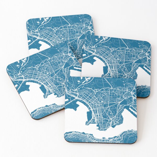 Item preview, Hong Kong City Map - Blue designed and sold by helloadventure.