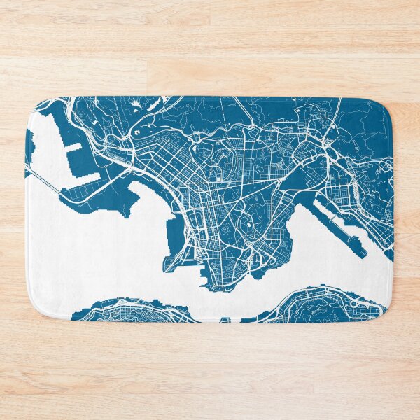 Item preview, Hong Kong City Map - Blue designed and sold by helloadventure.