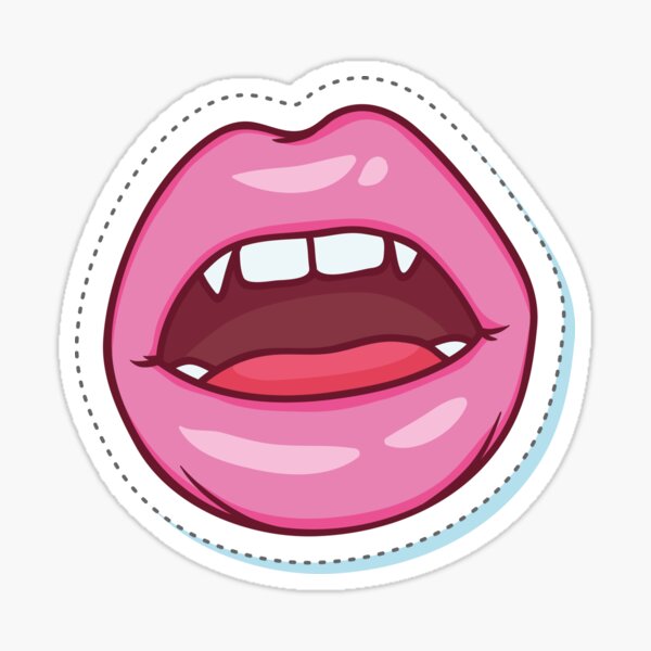 mouth boca vampire vampiro anime sticker by @angelic_mei