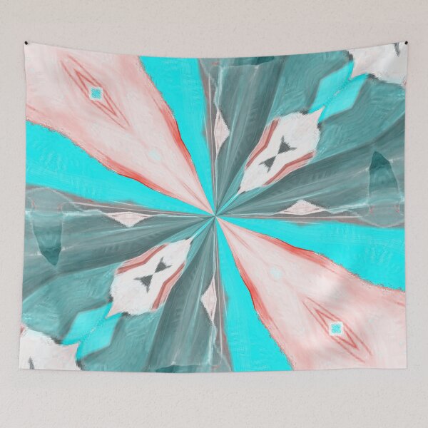 Item preview, Aqua Floral Design  designed and sold by Lynn  Marie Sharp.