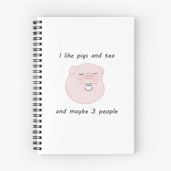 Item preview, I like pigs and tea  designed and sold by Tifitos.