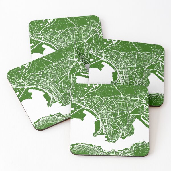 Item preview, Hong Kong City Map - Green designed and sold by helloadventure.