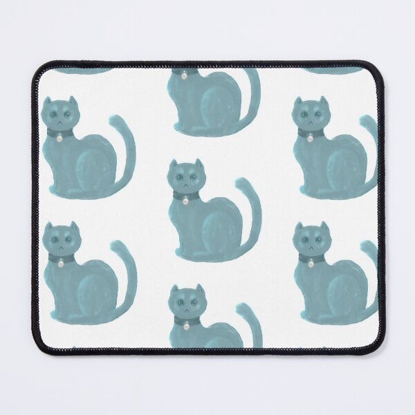 Item preview, Cute icy arctic kitty cat design - icy blue colour  designed and sold by Balsamista-art.
