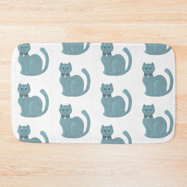 Item preview, Cute icy arctic kitty cat design - icy blue colour  designed and sold by Balsamista-art.