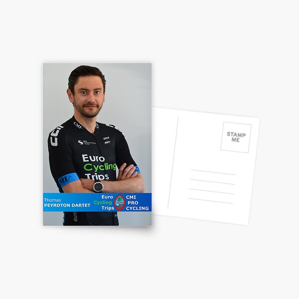 Thomas PEYROTON DARTET - EuroCyclingTrips Pro Cycling Rider Card Postcard