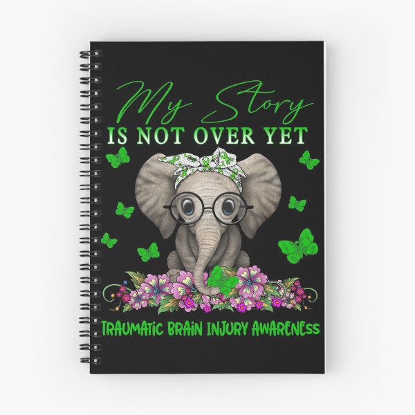 Item preview, Cute Elephant My Story Is Not Over Yet Traumatic Brain Injury Awareness designed and sold by Adropine.
