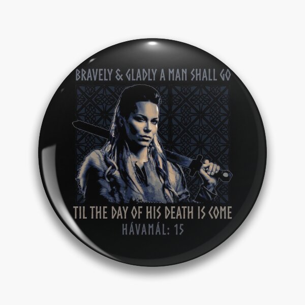 Item preview, Bravely & Gladly a Man Shall Go, Norse Viking Proverb, Havamal, Viking Gift designed and sold by Proverbial Wisdom Design.