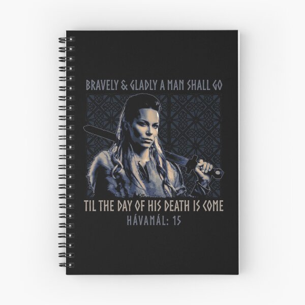 Item preview, Bravely & Gladly a Man Shall Go, Norse Viking Proverb, Havamal, Viking Gift designed and sold by Proverbial Wisdom Design.