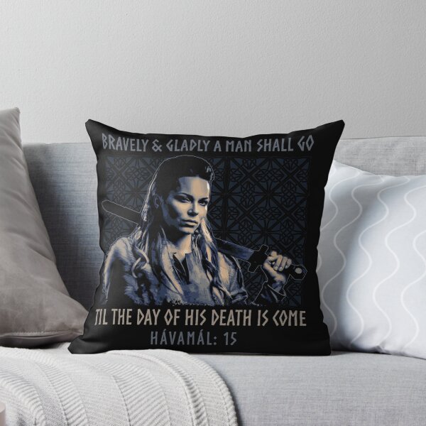 Item preview, Bravely & Gladly a Man Shall Go, Norse Viking Proverb, Havamal, Viking Gift designed and sold by Proverbial Wisdom Design.