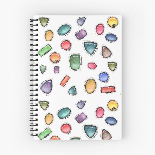 Item preview, Smooth Wire-Wrapped Gemstones Print designed and sold by Rachael Brearton.
