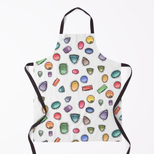 Item preview, Smooth Wire-Wrapped Gemstones Print designed and sold by Rachael Brearton.