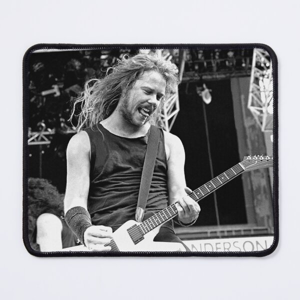 Item preview, James Hetfield BW Photograph designed and sold by ConcertImages.