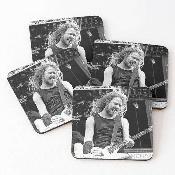 Item preview, James Hetfield BW Photograph designed and sold by ConcertImages.