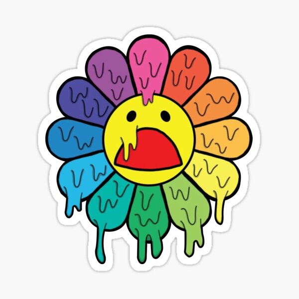 Flower Melted Sticker