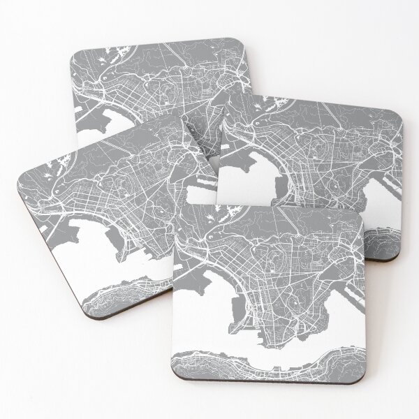 Item preview, Hong Kong City Map - Grey designed and sold by helloadventure.