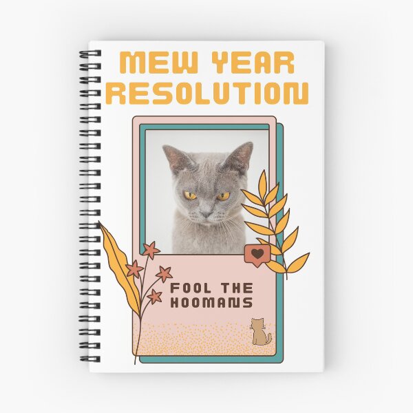 Item preview, Beautiful Funny New Year Resolution Quote, Fool The Hoomans. designed and sold by SidhuKeet1.