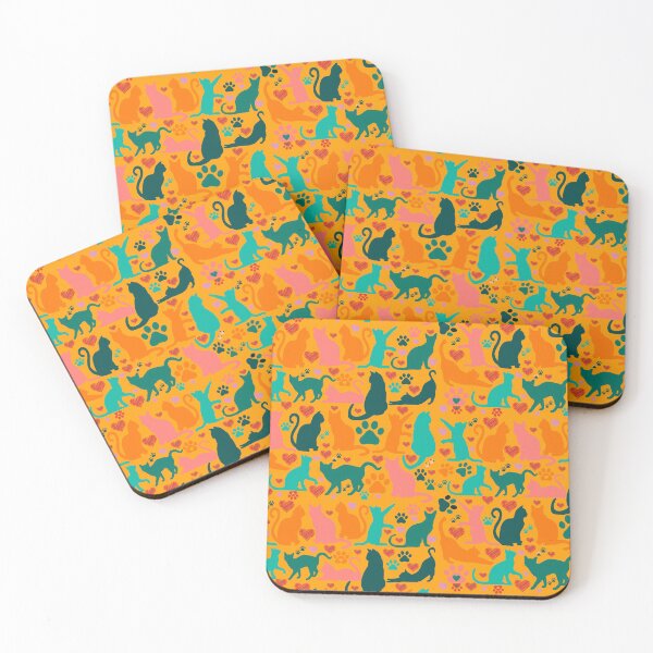 Item preview, Pattern of cats designed and sold by Layla Art.