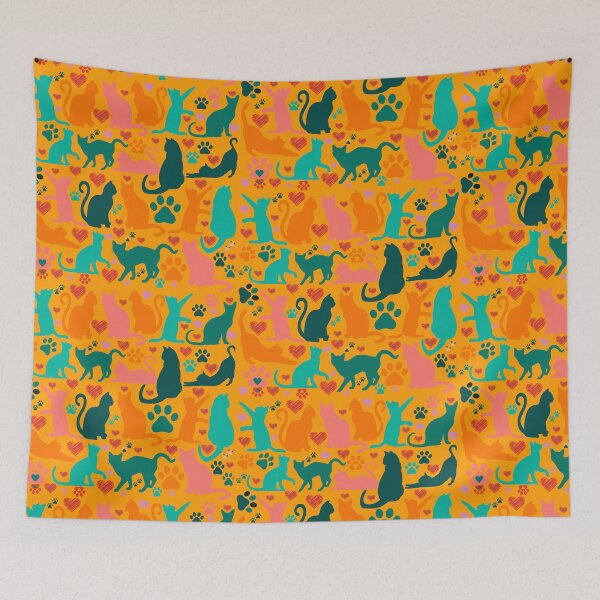 Item preview, Pattern of cats designed and sold by Layla Art.