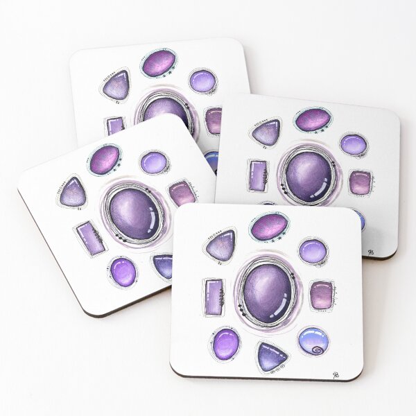 Item preview, Smooth Wire-Wrapped Amethyst Gemstones designed and sold by Rachael Brearton.