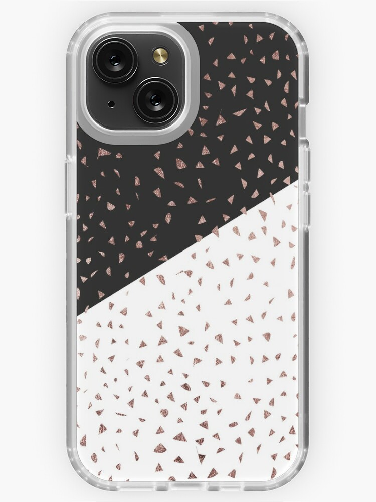 Funda Iphone 14 Glitter Flakes dorada