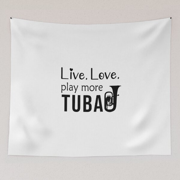 Item preview, Tuba Player Gift, Live, Love, Play More Tuba Birthday Gifts Tubaist Funny Musician  Band Gift  Funny Rude Offensive saying, designed and sold by joygift369.